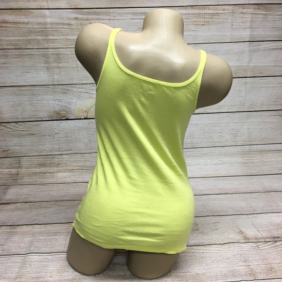 🌊 WS10 Gap Neon Frilly Summer Tank Top M - Picture 4 of 4